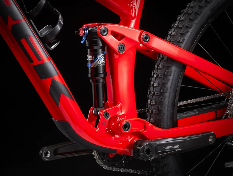 Trek Top Fuel 5 Full Suspension Mountain Bike 2022 in Red-8