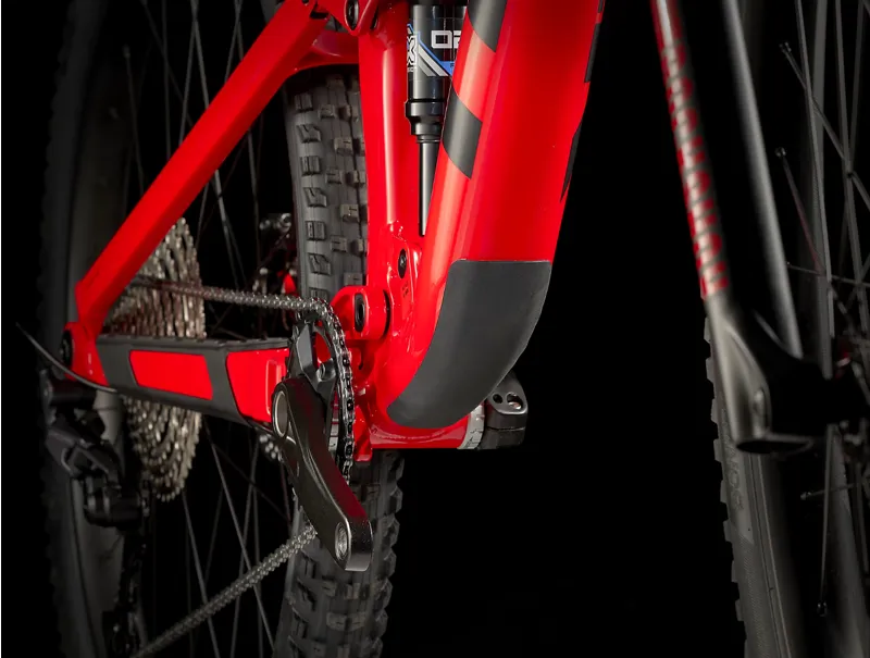 Trek Top Fuel 5 Full Suspension Mountain Bike 2022 in Red-4