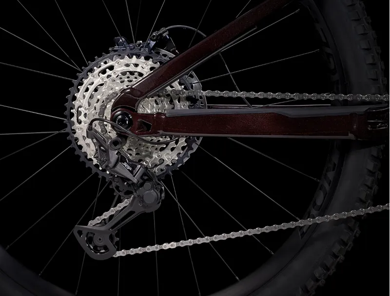 Trek Rail 9.7 SLX/XT Gen 4 Full Suspension Electric Mountain Bike 2023 in Carbon Red Smoke-3