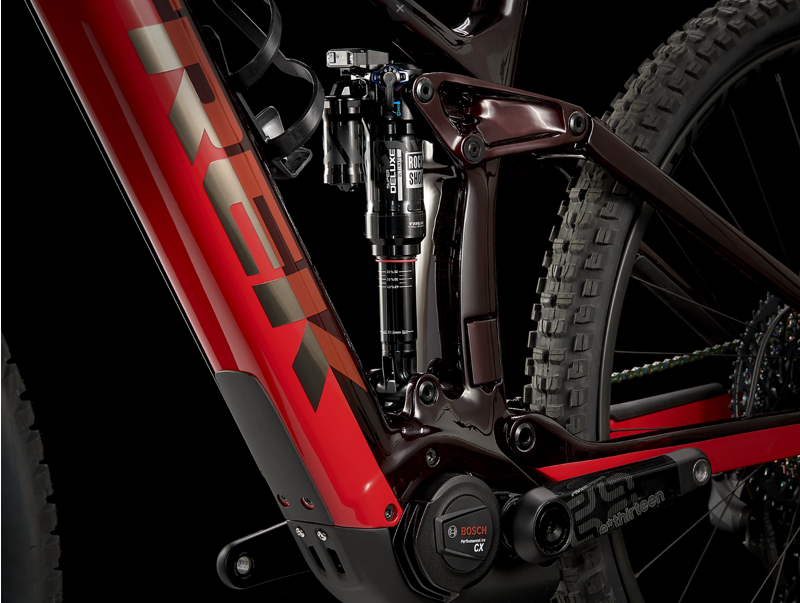 Trek Rail 9.9 XX1 AXS Full Suspension Electric Mountain Bike 2023 in Carbon Red Smoke-6