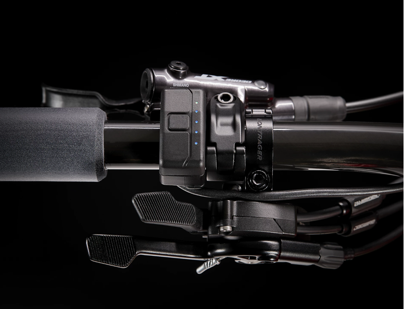 Trek E-Caliber 9.8 XT Full Suspension Electric Mountain Bike 2021 in Marigold/Red-6