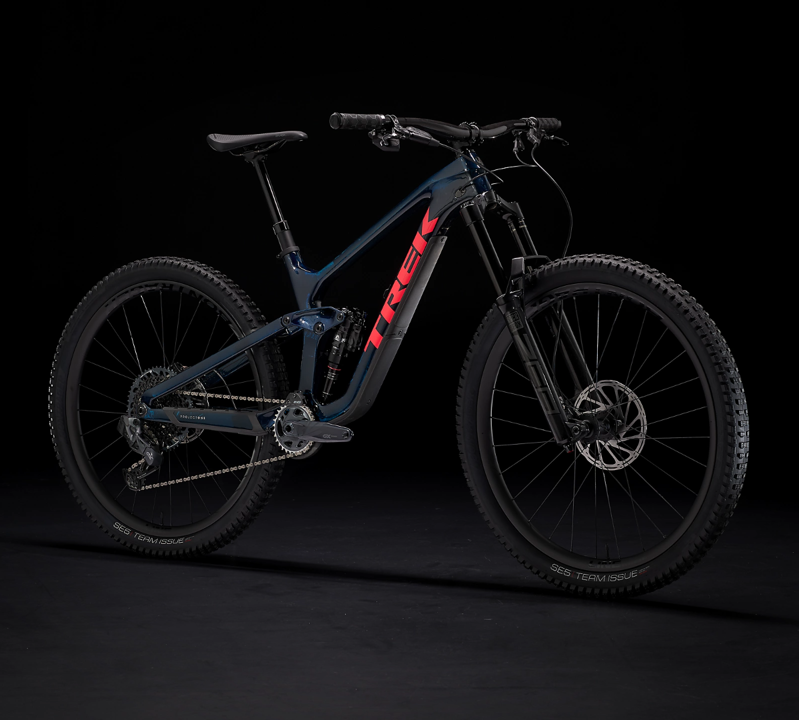 Trek Slash 9.8 GX AXS Full Suspension Mountain Bike 2021 in Blue-1