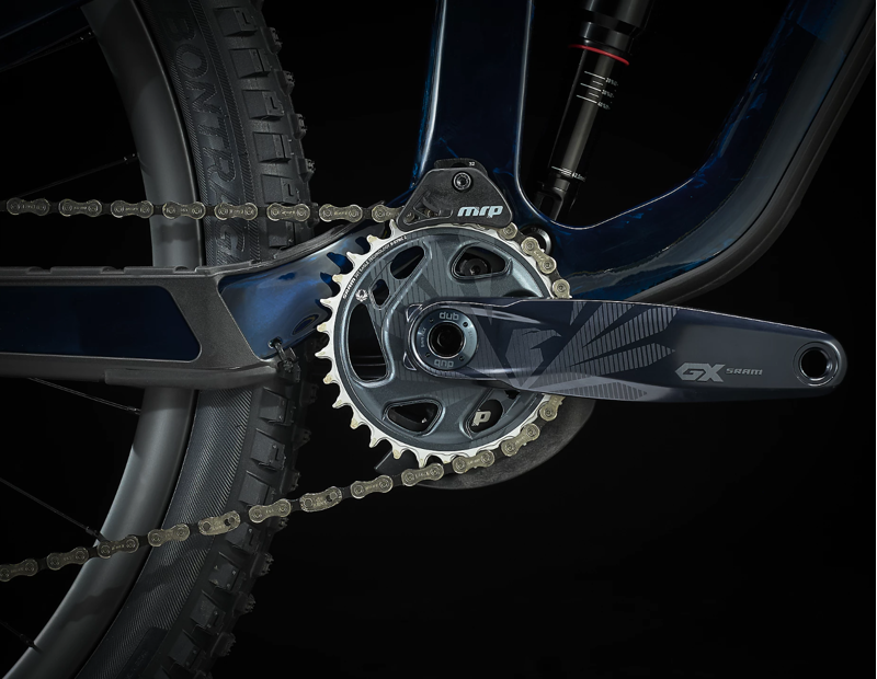 Trek Slash 9.8 GX AXS Full Suspension Mountain Bike 2021 in Blue-10