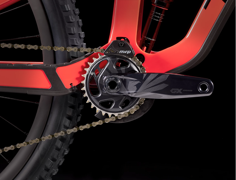 Trek Slash 9.8 GX AXS Full Suspension Mountain Bike 2023 in Yellow-11