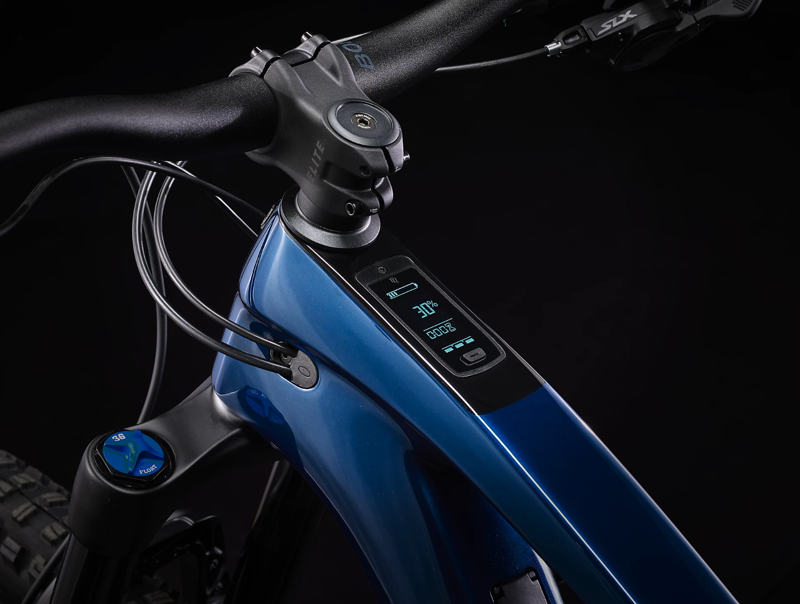 Trek Fuel EXE 9.7 SLX/XT Full Suspension Electric Mountain Bike 2023 in Mulsanne Blue-10