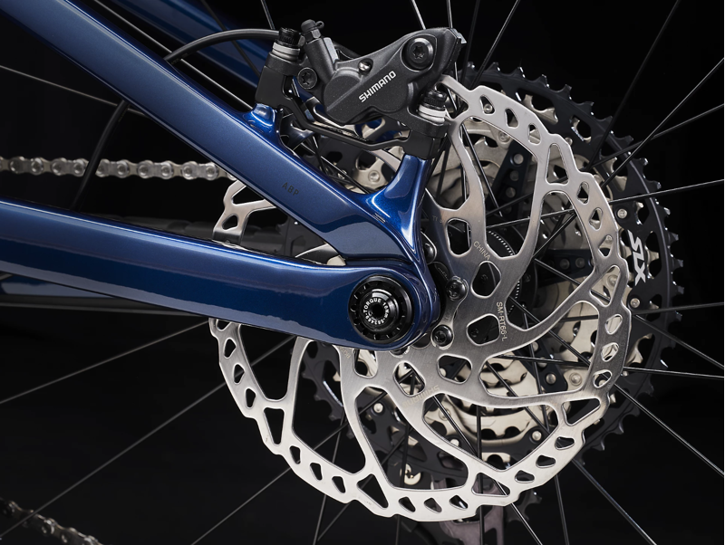 Trek Fuel EXE 9.7 SLX/XT Full Suspension Electric Mountain Bike 2023 in Mulsanne Blue-6