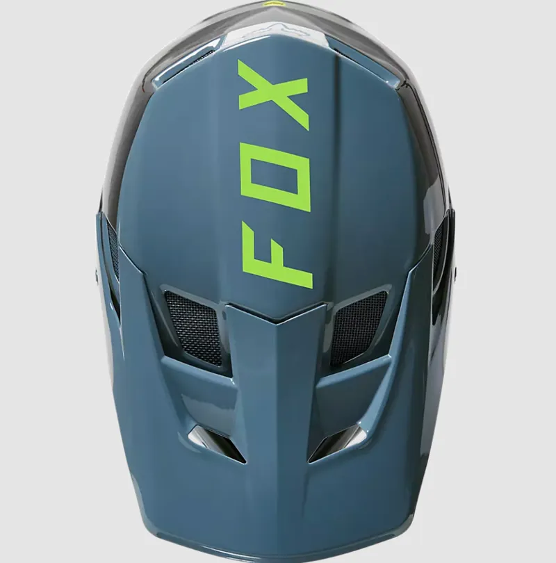 Fox Racing Rampage Comp Graphic 2 MIPS Helmet in Dust Blue-3