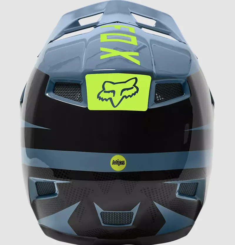 Fox Racing Rampage Comp Graphic 2 MIPS Helmet in Dust Blue-2