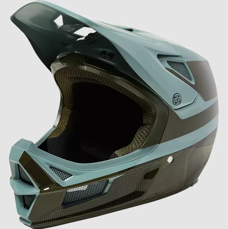 Fox Racing Rampage Comp Graphic 2 MIPS Helmet in Eucalyptus -4
