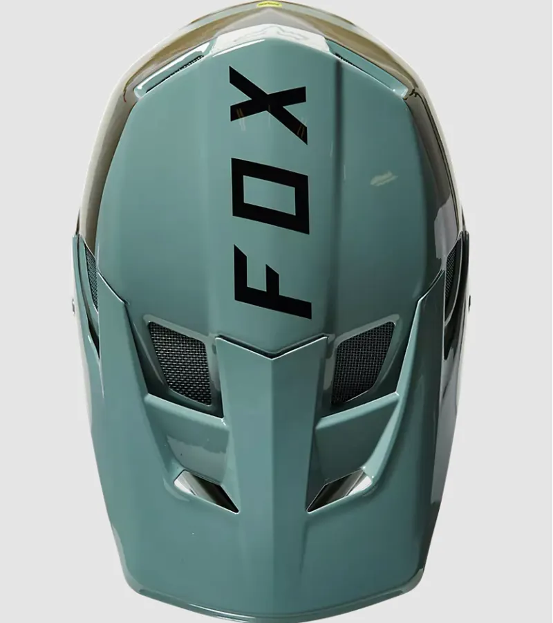 Fox Racing Rampage Comp Graphic 2 MIPS Helmet in Eucalyptus -3