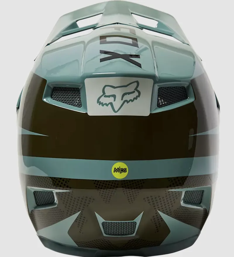 Fox Racing Rampage Comp Graphic 2 MIPS Helmet in Eucalyptus -2