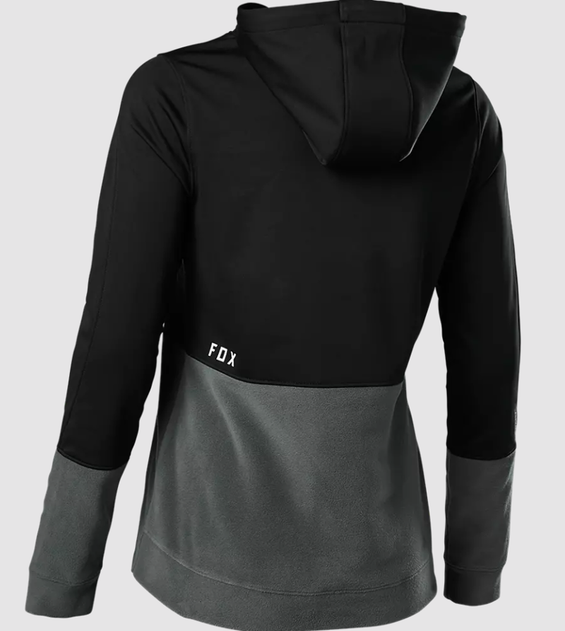 Fox Racing Women's Ranger Windblock Hoodie in Black-1