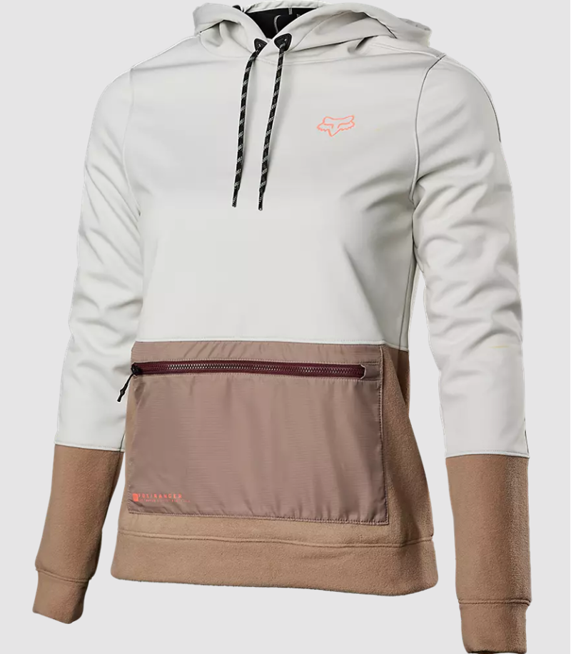 Fox Racing Women's Ranger Windblock Hoodie in Vintage White-1