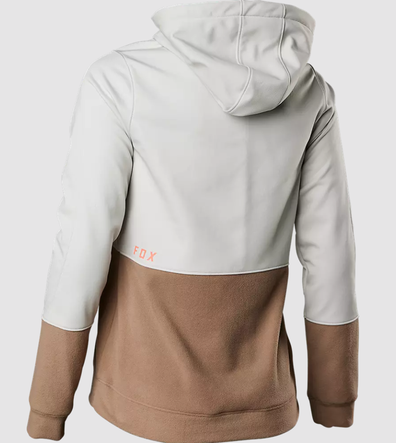 Fox Racing Women's Ranger Windblock Hoodie in Vintage White-2