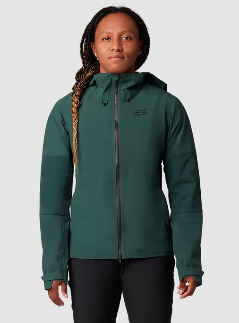 Fox Racing Women's Defend 3L Water Jacket in Emerald-1