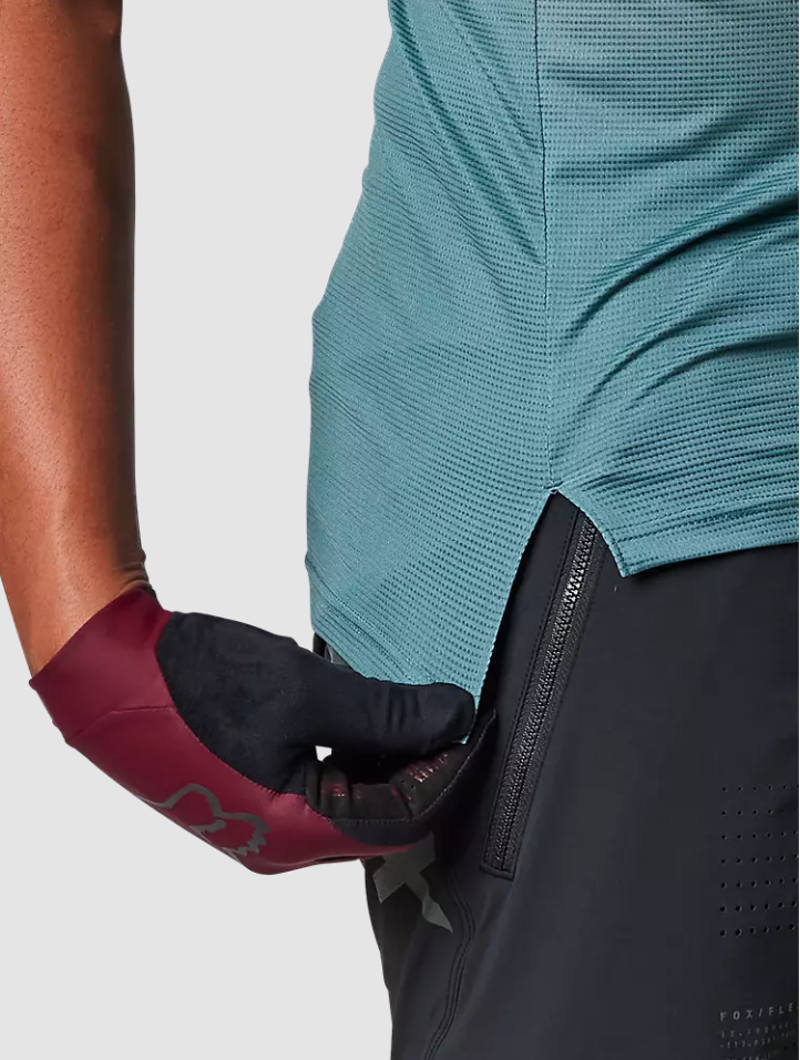 Fox Racing Flexair Short Sleeve Jersey in Emerald-4