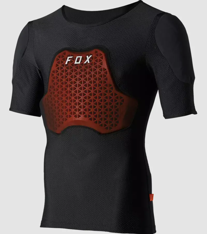 Fox Racing Youth Baseframe Pro Short Sleeve Chest Guard in Black 