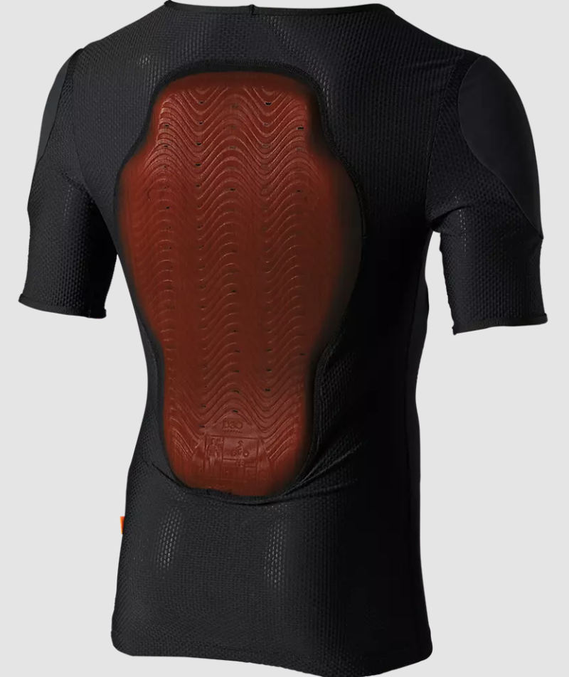 Fox Racing Youth Baseframe Pro Short Sleeve Chest Guard in Black -1