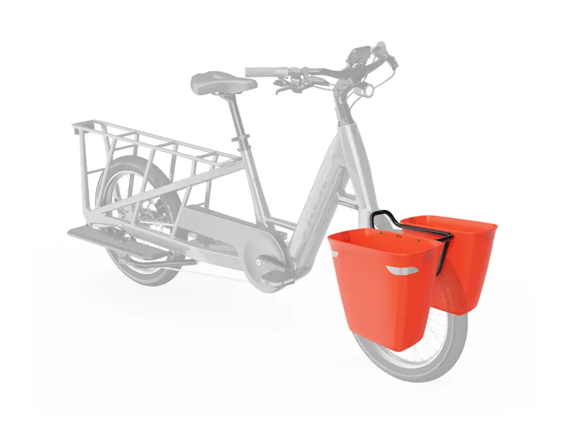 Trek Fetch+ 2 Front Pannier and Rack Kit in Red-1