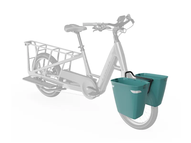 Trek Fetch+ 2 Front Pannier and Rack Kit in Juniper Green-1