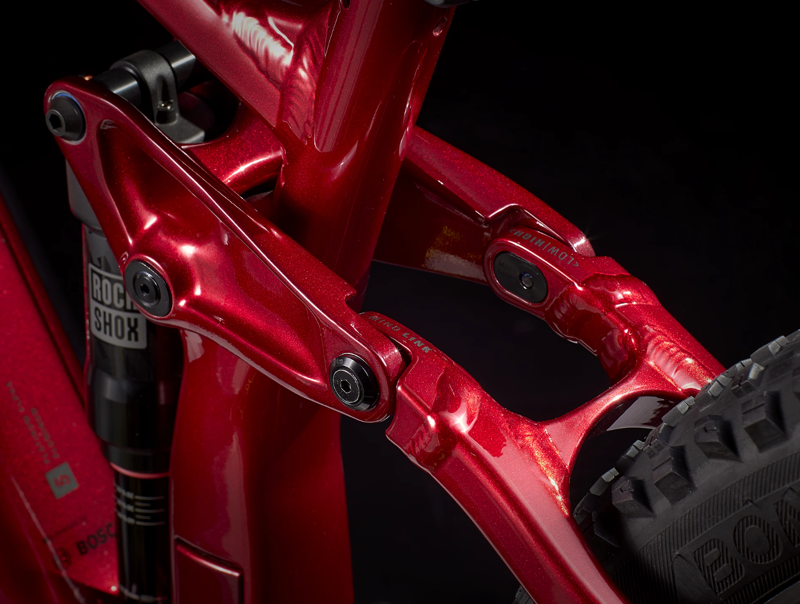 Trek Rail 5 Deore 625Wh Full Suspension Electric Mountain Bike 2023 in Rage Red-7