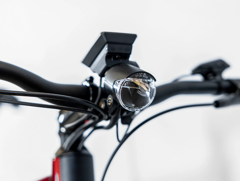 Trek Allant+ 5 545wh Electric Hybrid Bike 2023 in Rage Red-5