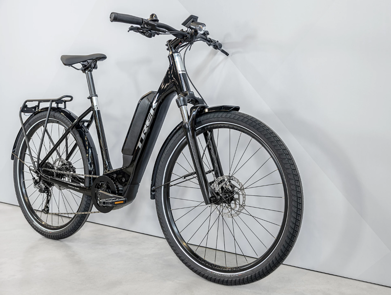 Trek Allant+ 5 545Wh Lowstep Electric Hybrid Bike 2024 in Trek Black-1