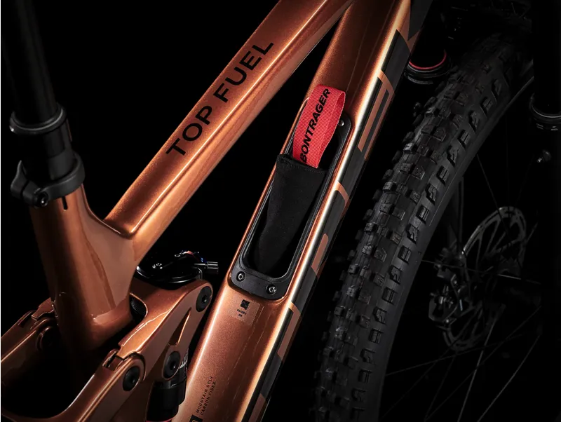 Trek Top Fuel 9.8 GX AXS Full Suspension Carbon Mountain Bike 2025 in Pennyflake-9