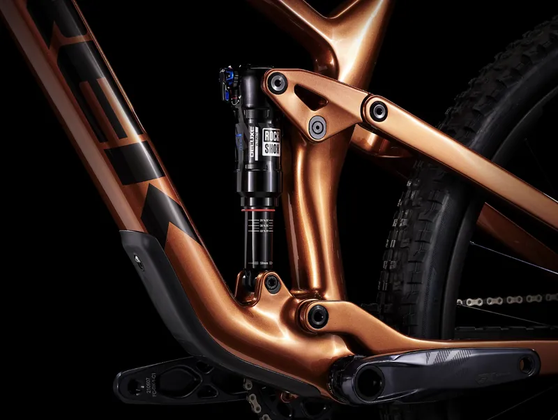 Trek Top Fuel 9.8 GX AXS Full Suspension Carbon Mountain Bike 2025 in Pennyflake-6