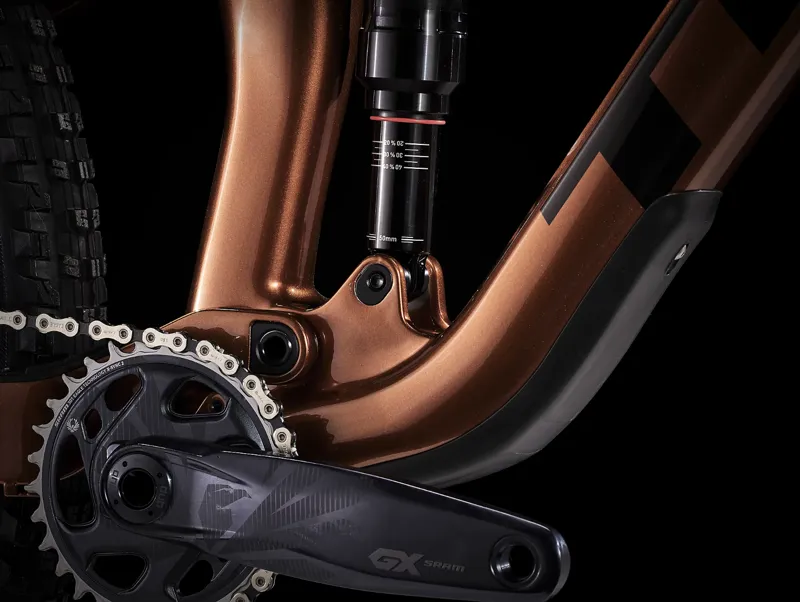 Trek Top Fuel 9.8 GX AXS Full Suspension Carbon Mountain Bike 2025 in Pennyflake-5