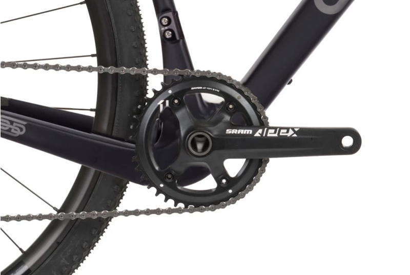 Orro Terra C Apex 1X RR9 Gravel Road Bike 2023 in Matt Black/Anthracite-1