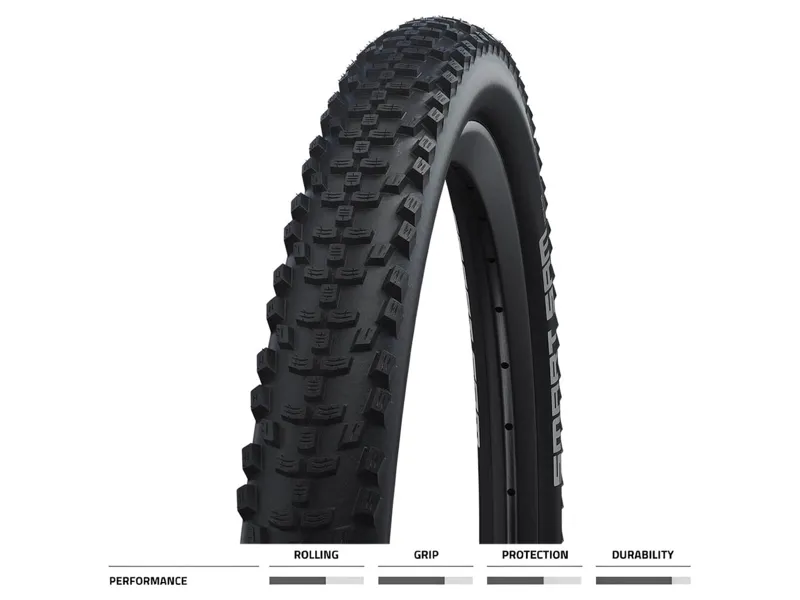 Schwalbe Smart Sam Addix Performance Folding Tyre 26 x 2.25 in Black