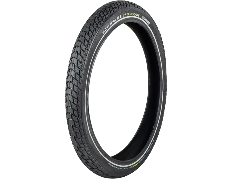 Balfes Bikes Schwalbe Pick-Up Addix-E Reflective Twinskin 20 x 2.15 Tyre in Black | Free postage over £30, £10 off first order, price match & 0% finance.