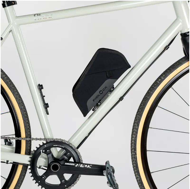 Fidlock TWIST Essential Bag M 1.1L Capacity w/ Bike Mount + Shoulder Strap in Grey/Green-1