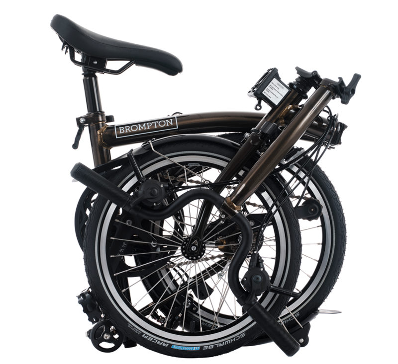 Brompton C Line 12-Speed Folding Bike 2025 in Black Lacquer-5