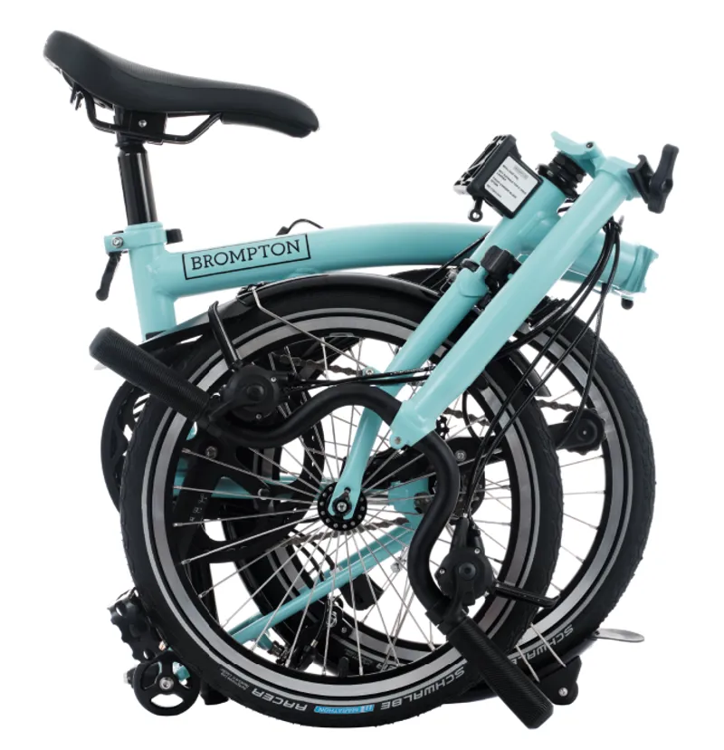 Brompton C Line 12-Speed Folding Bike 2025 in Turkish Green-2