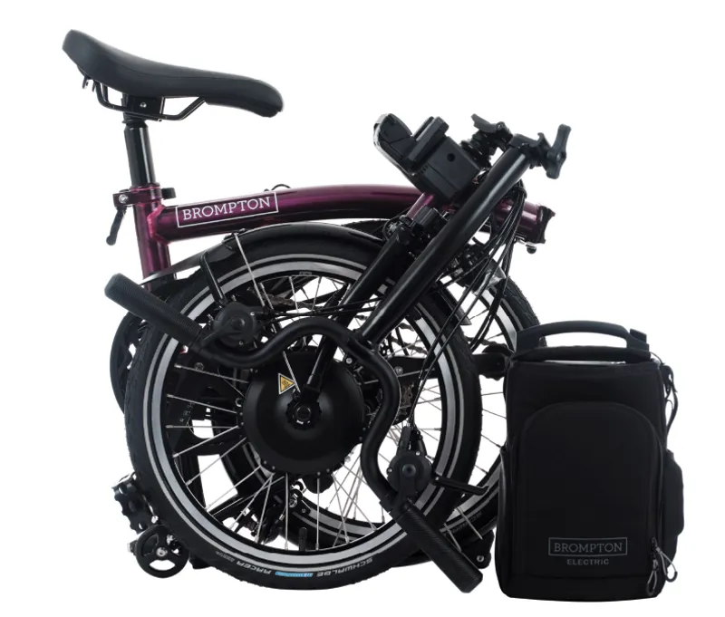Brompton Electric C Line 12-Speed Folding Bike 2025 in Amethyst Lacquer-6