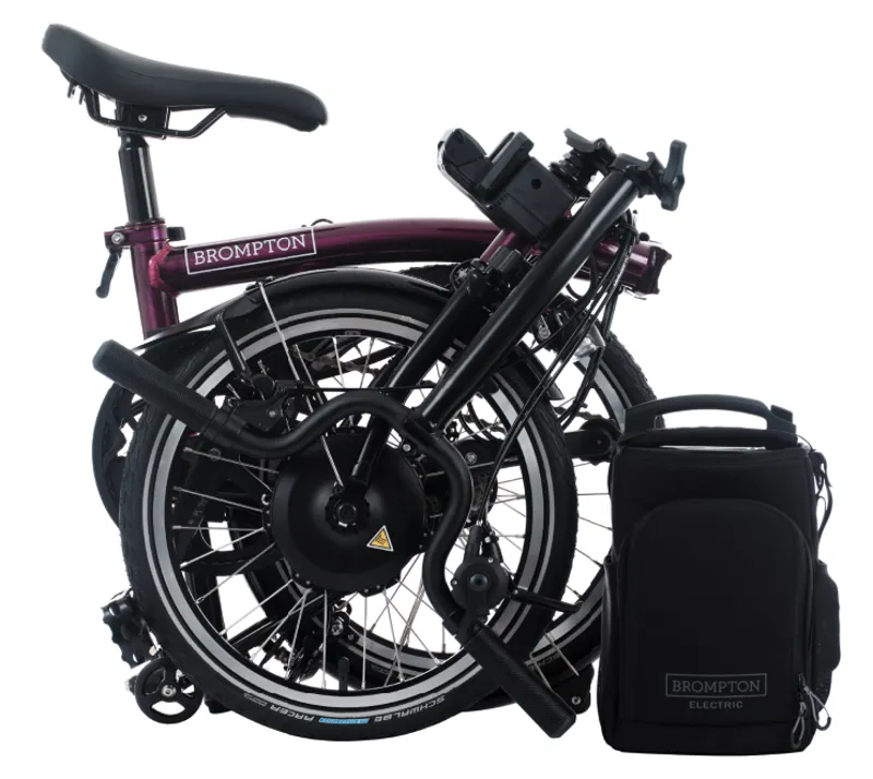 Brompton Electric C Line 4-Speed Folding Bike 2025 in Amethyst Lacquer-1
