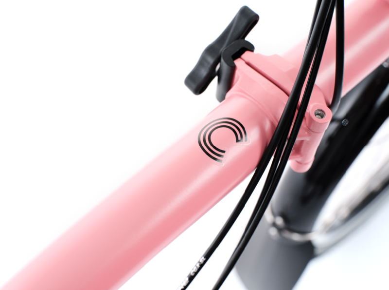 Brompton Electric C Line 4-Speed Folding Bike 2025 in Flamingo Pink-4