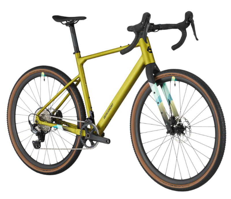 Bergamont Grandurance 8 Gravel Road Bike 2025 in Greenish Gold-1