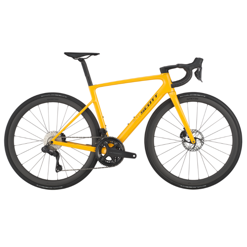 Balfes Bikes Scott Addict RC 10 Road Bike 2025 in Bahama Yellow | Free postage over £30, £10 off first order, price match & 0% finance.