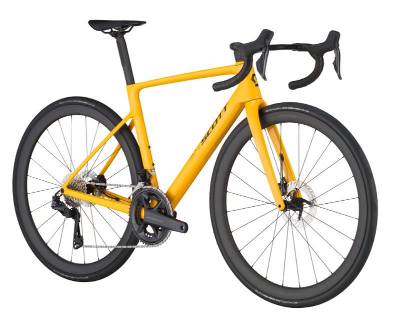 Scott Addict RC 10 Road Bike 2025 in Bahama Yellow-1