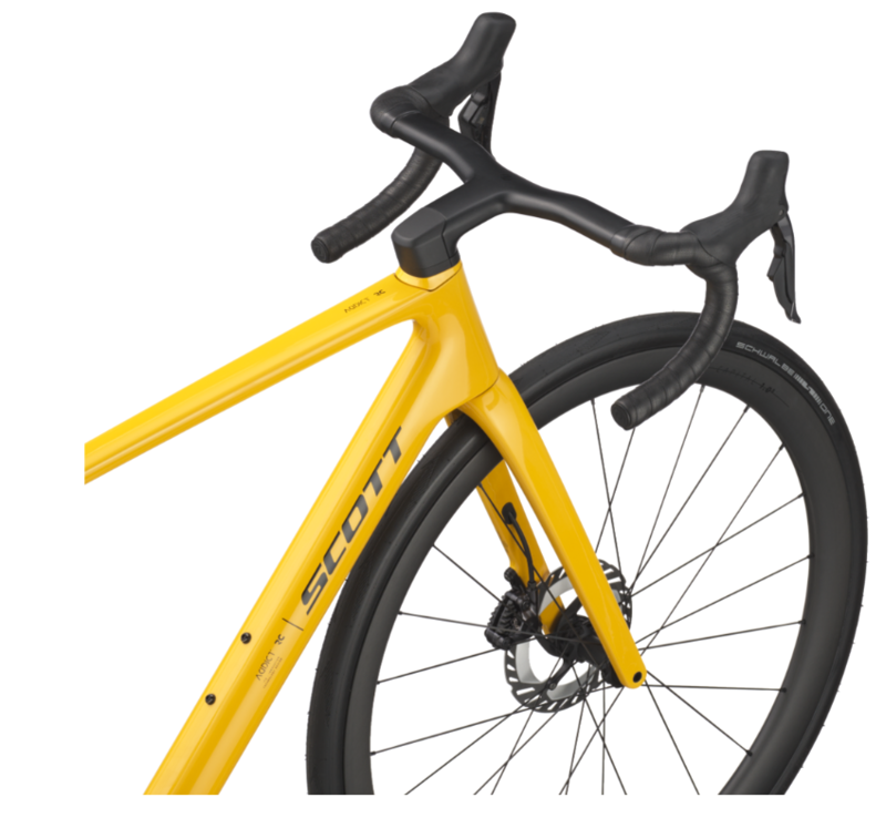 Scott Addict RC 10 Road Bike 2025 in Bahama Yellow-2