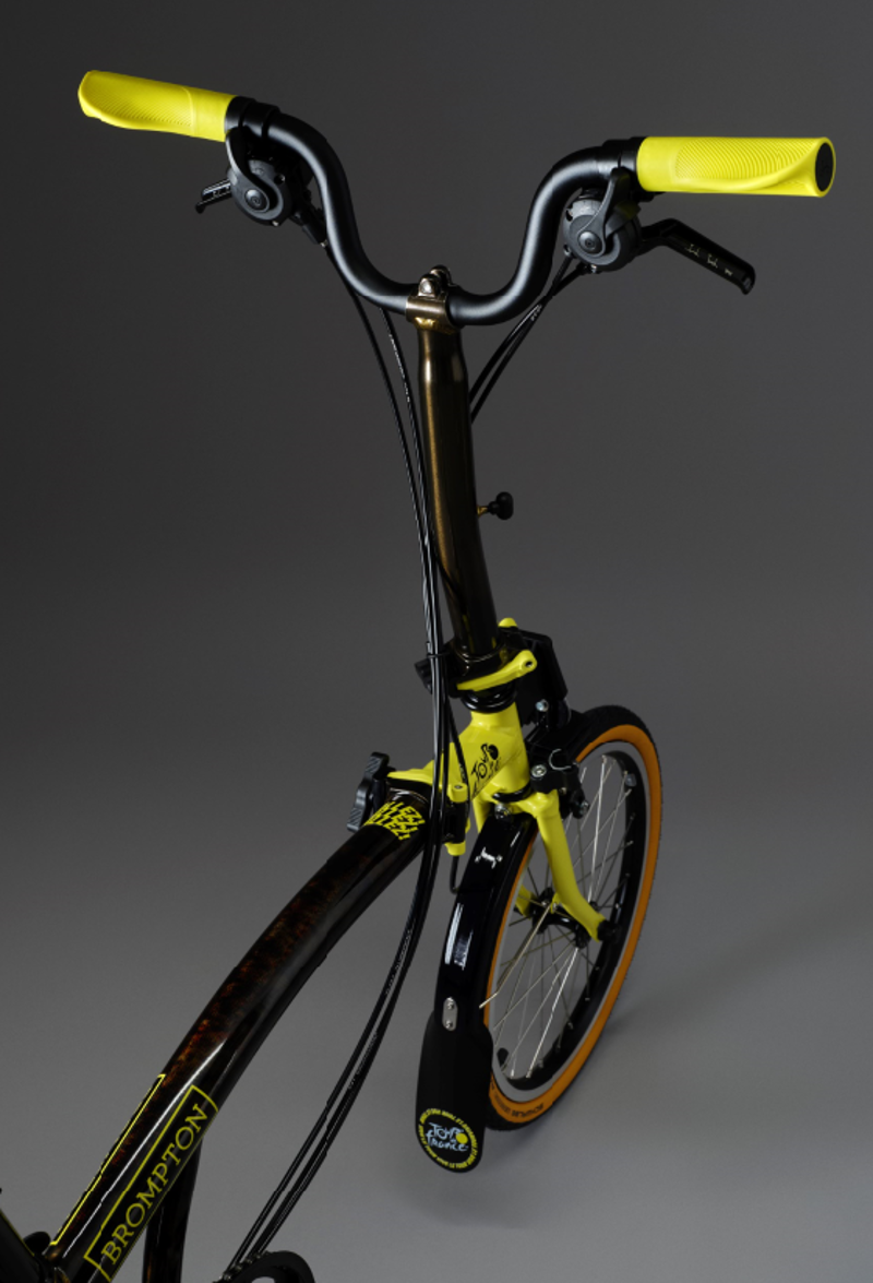 Brompton x Tour De France Limited Edition C Line 6-Speed Folding Bike 2025 in Mid Handlebar-7