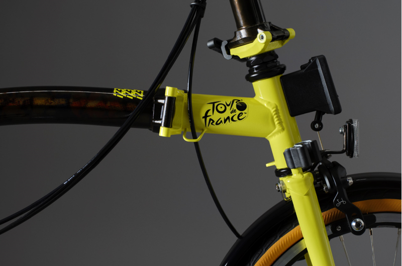 Brompton x Tour De France Limited Edition C Line 6-Speed Folding Bike 2025 in Mid Handlebar-4