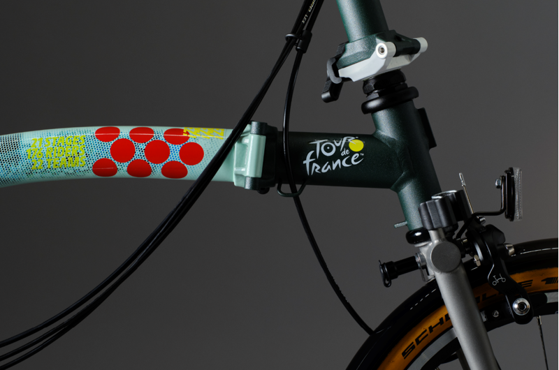 Brompton x Tour De France Limited Edition P Line 12-Speed Folding Bike 2025 in Low Handlebar-5