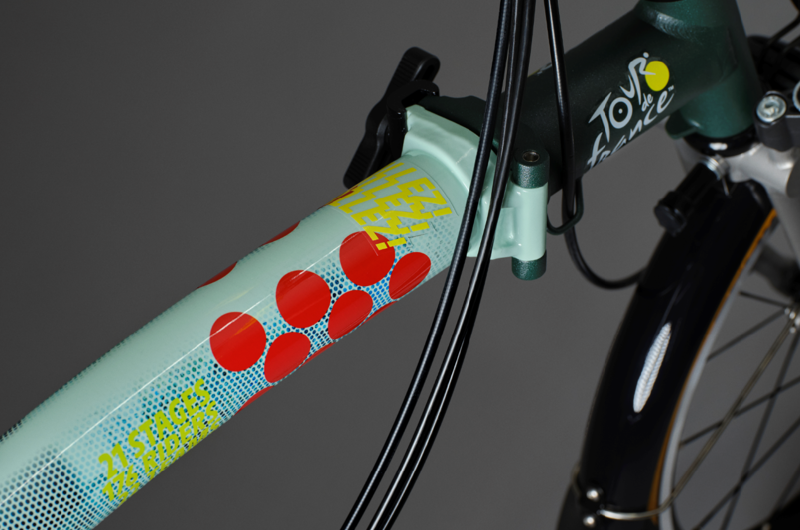 Brompton x Tour De France Limited Edition P Line 12-Speed Folding Bike 2025 in Low Handlebar-4