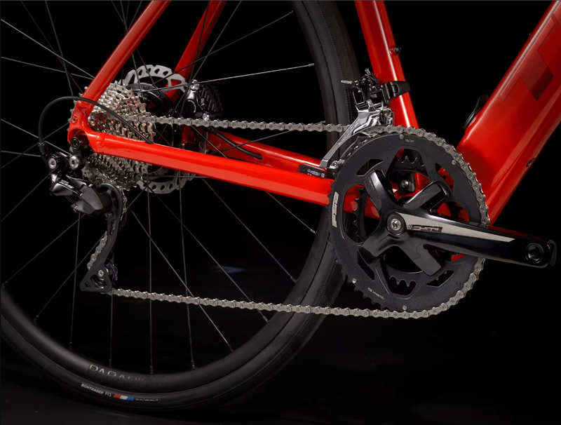 Trek Domane+ AL 5 Electric Road Bike 2025 in Viper Red-2