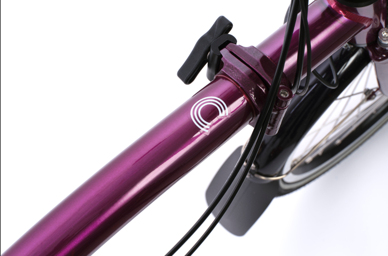 Brompton Electric C Line 4-Speed Folding Bike 2026 in Amethyst Lacquer-4