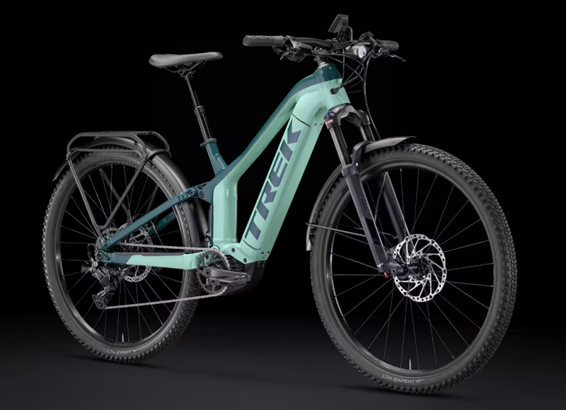 Trek Powerfly FS 4 EQ Electric Mountain Bike XS 2025 in Blue Sage/Juniper -4